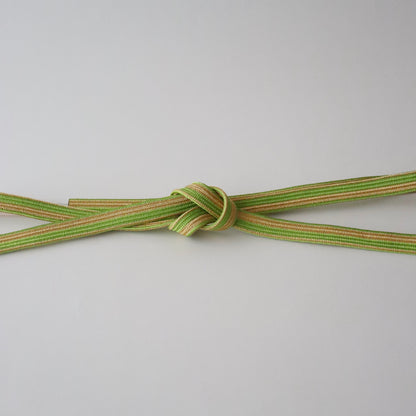 帯締め「高麗貝の口金立別- gd.lt-grn」　和小物さくら