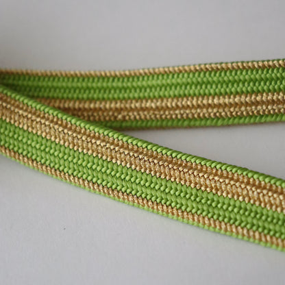 帯締め「高麗貝の口金立別- gd.lt-grn」　和小物さくら