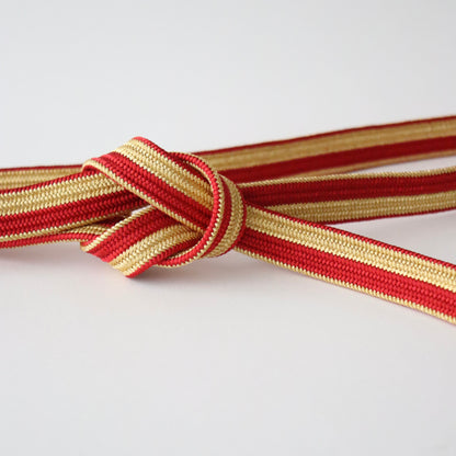 帯締め「高麗貝の口金立別- gd.red」 和小物さくら