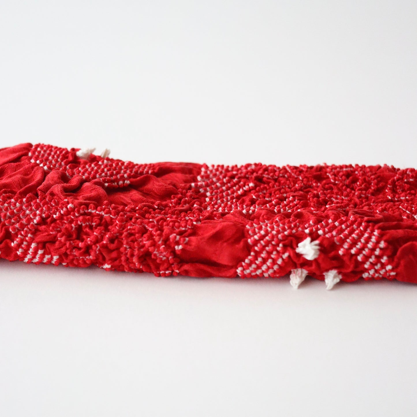 絞染め帯揚げ「立涌花 - rd」和小物さくら