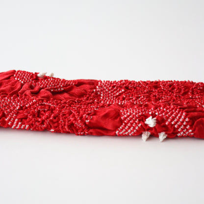 絞染め帯揚げ「立涌花 - rd」和小物さくら