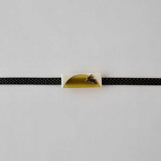 帯留「月兎 - wht」大原商店