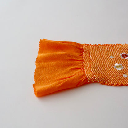 帯揚げ | 七五三 | 七歳 | 正絹 | 桜兎 | 絞染 | 刺繍 | 大原商店