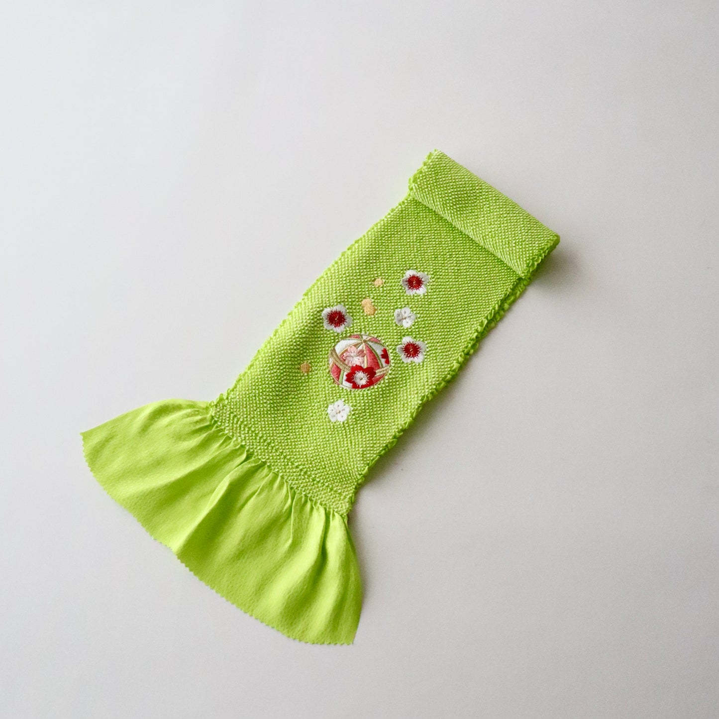 帯揚げ | 七五三 | 七歳 | 正絹 | 桜鞠 | 絞染 | 刺繍 | 大原商店