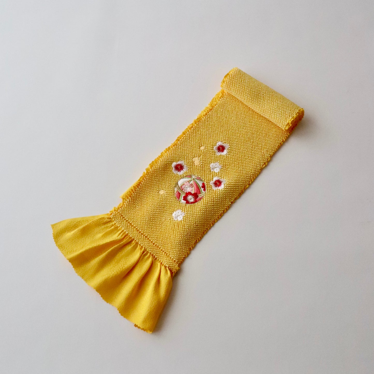 帯揚げ | 七五三 | 七歳 | 正絹 | 桜鞠 | 絞染 | 刺繍 | 大原商店