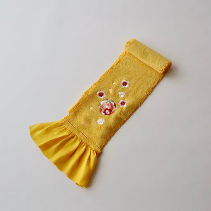 帯揚げ | 七五三 | 七歳 | 正絹 | 桜鞠 | 絞染 | 刺繍 | 大原商店