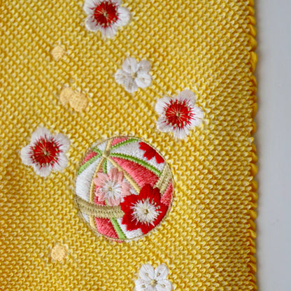 帯揚げ | 七五三 | 七歳 | 正絹 | 桜鞠 | 絞染 | 刺繍 | 大原商店