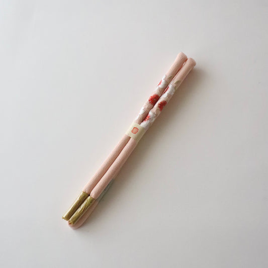 帯締め | 七五三 | 七歳 | 正絹 | 丸ぐけ | 桜 | 刺繍 | 薄紅 | 大原商店