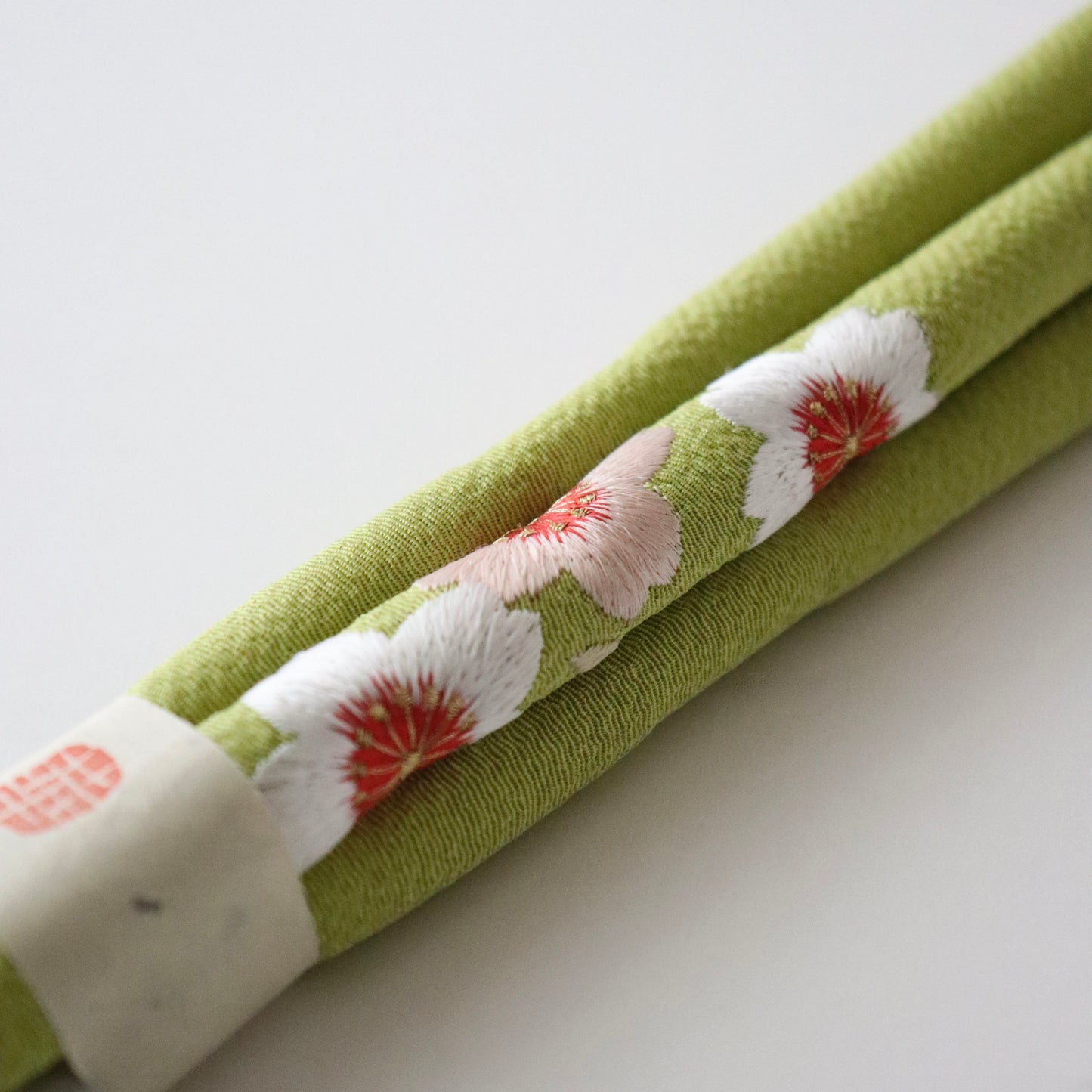 帯締め | 七五三 | 七歳 | 正絹 | 丸ぐけ | 桜 | 刺繍 | 大原商店