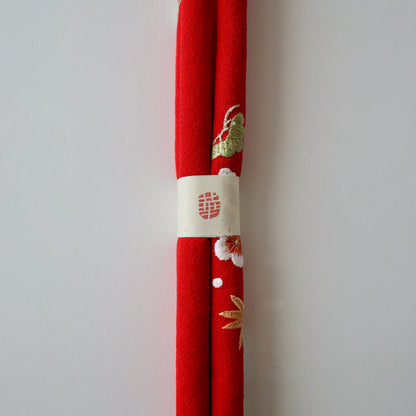 帯締め | 七五三 | 七歳 | 正絹 | 丸ぐけ | 松竹梅 | 刺繍 | 大原商店