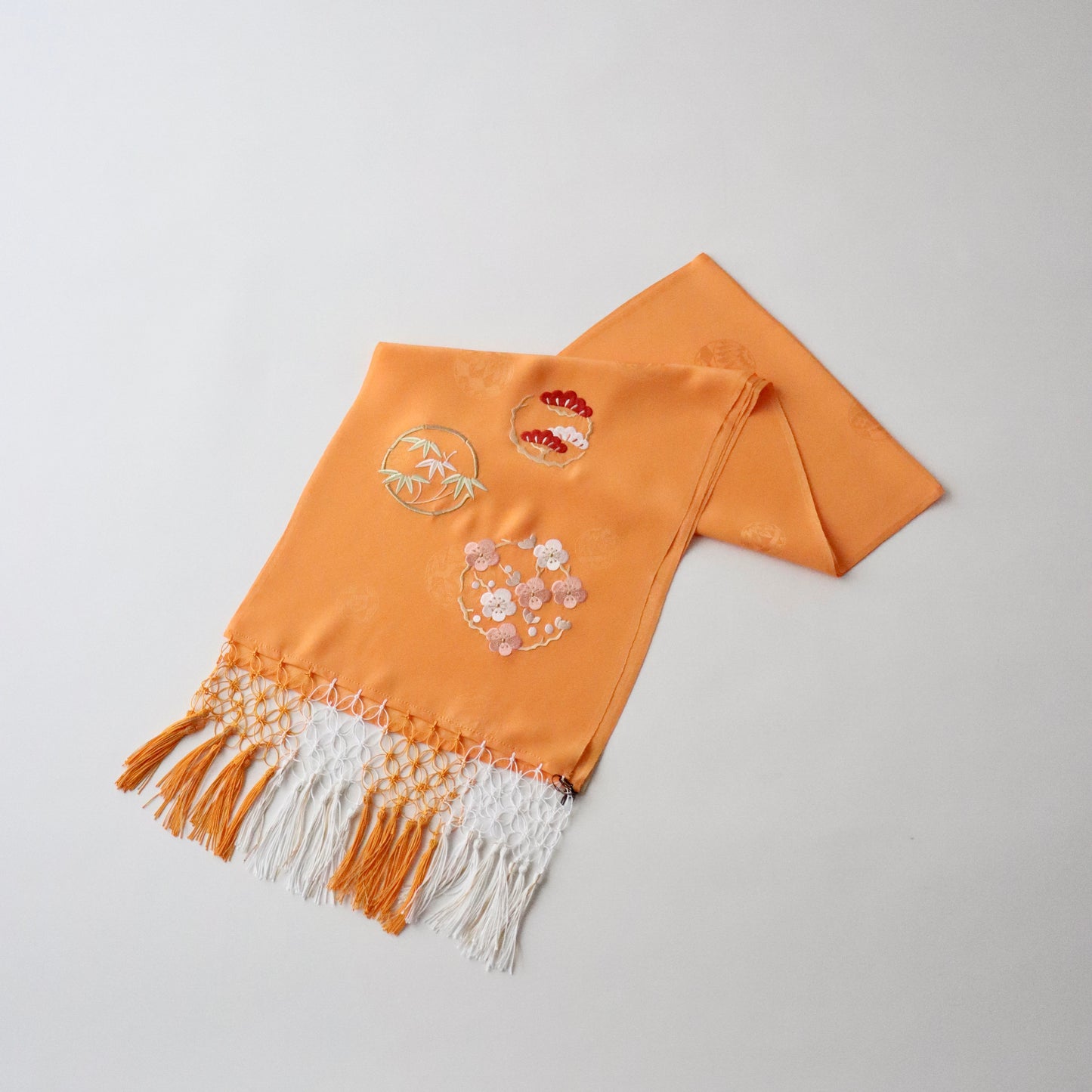 志古貴 | 七五三 | 七歳 | 正絹 | 花丸文 | 松竹梅 | 刺繍 | 大原商店