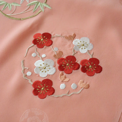 志古貴 | 七五三 | 七歳 | 正絹 | 花丸文 | 松竹梅 | 刺繍 | 大原商店