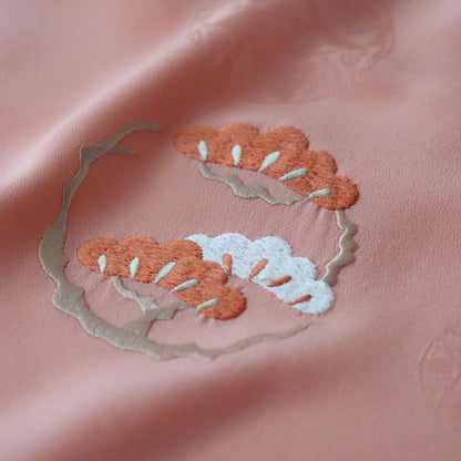 志古貴 | 七五三 | 七歳 | 正絹 | 花丸文 | 松竹梅 | 刺繍 | 大原商店
