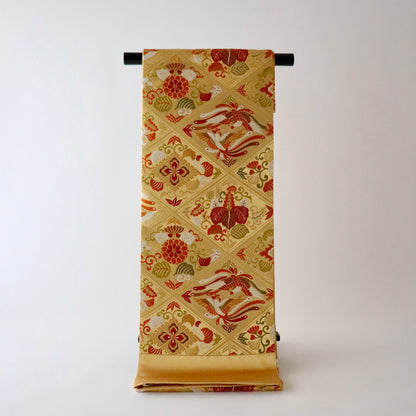 袋帯「慶長格天文」梅垣織物