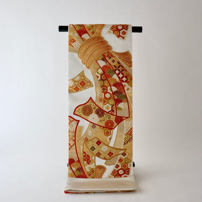 袋帯「慶長熨斗文」梅垣織物