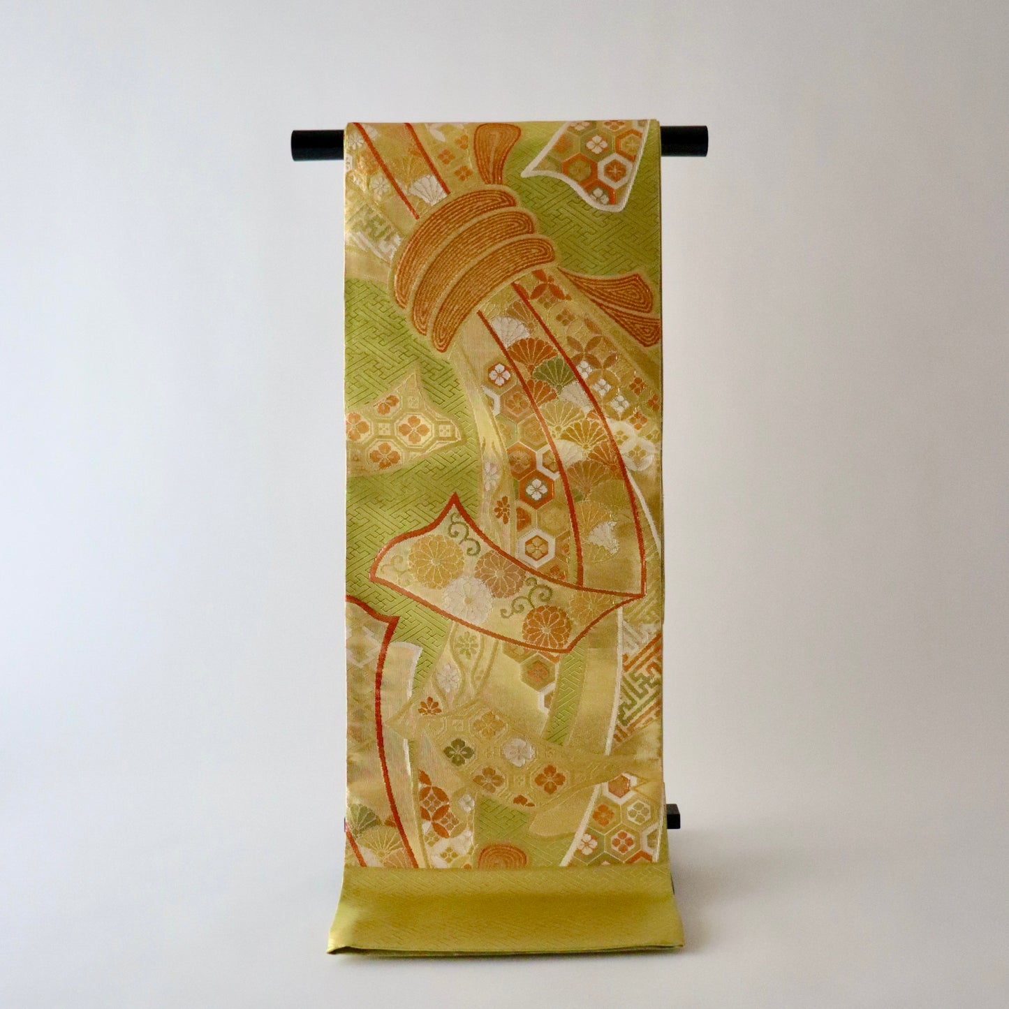 袋帯「慶長熨斗文」梅垣織物