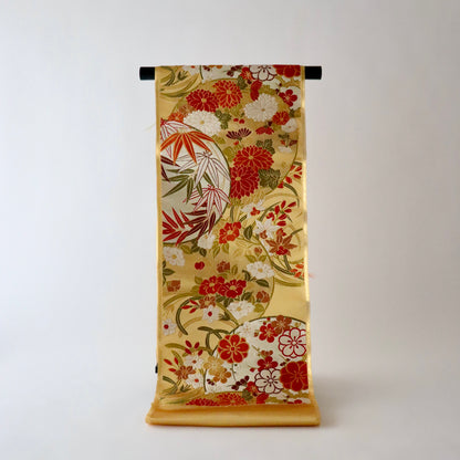 袋帯「春秋花丸文」梅垣織物