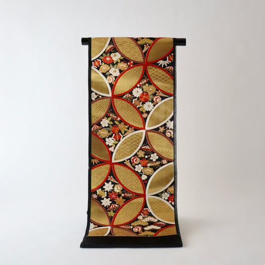 袋帯「慶長小袖七宝文」梅垣織物