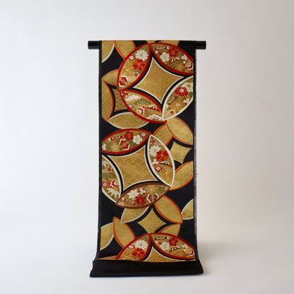 袋帯「小袖重ね七宝文」梅垣織物