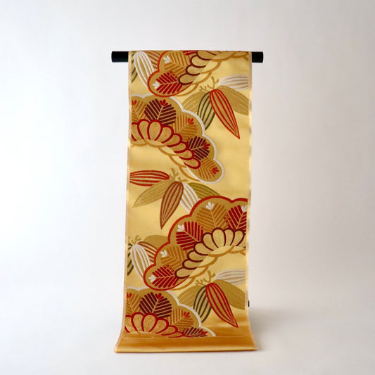 袋帯「彩松笹文」梅垣織物