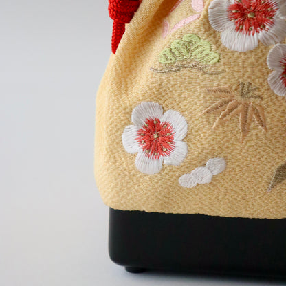 巾着 | 七五三 | 七歳 | 正絹 | 松竹梅 | 刺繍 | 大原商店
