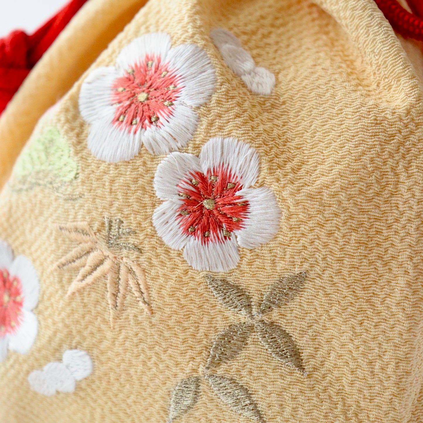 巾着 | 七五三 | 七歳 | 正絹 | 松竹梅 | 刺繍 | 大原商店