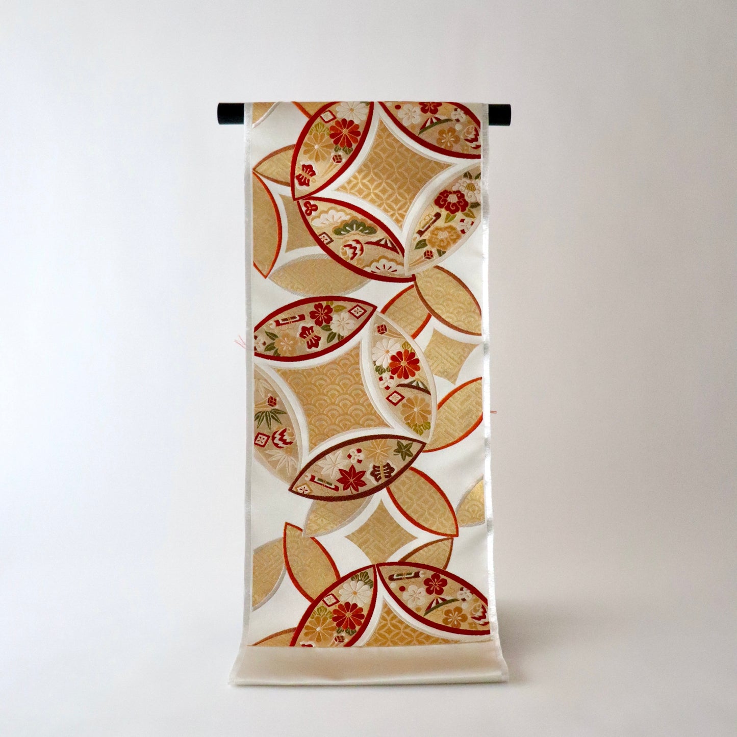 袋帯「小袖重ね七宝文」梅垣織物