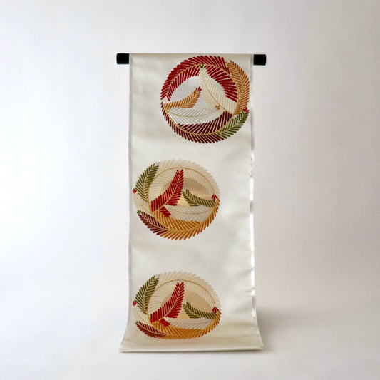 袋帯「若松丸文」梅垣織物