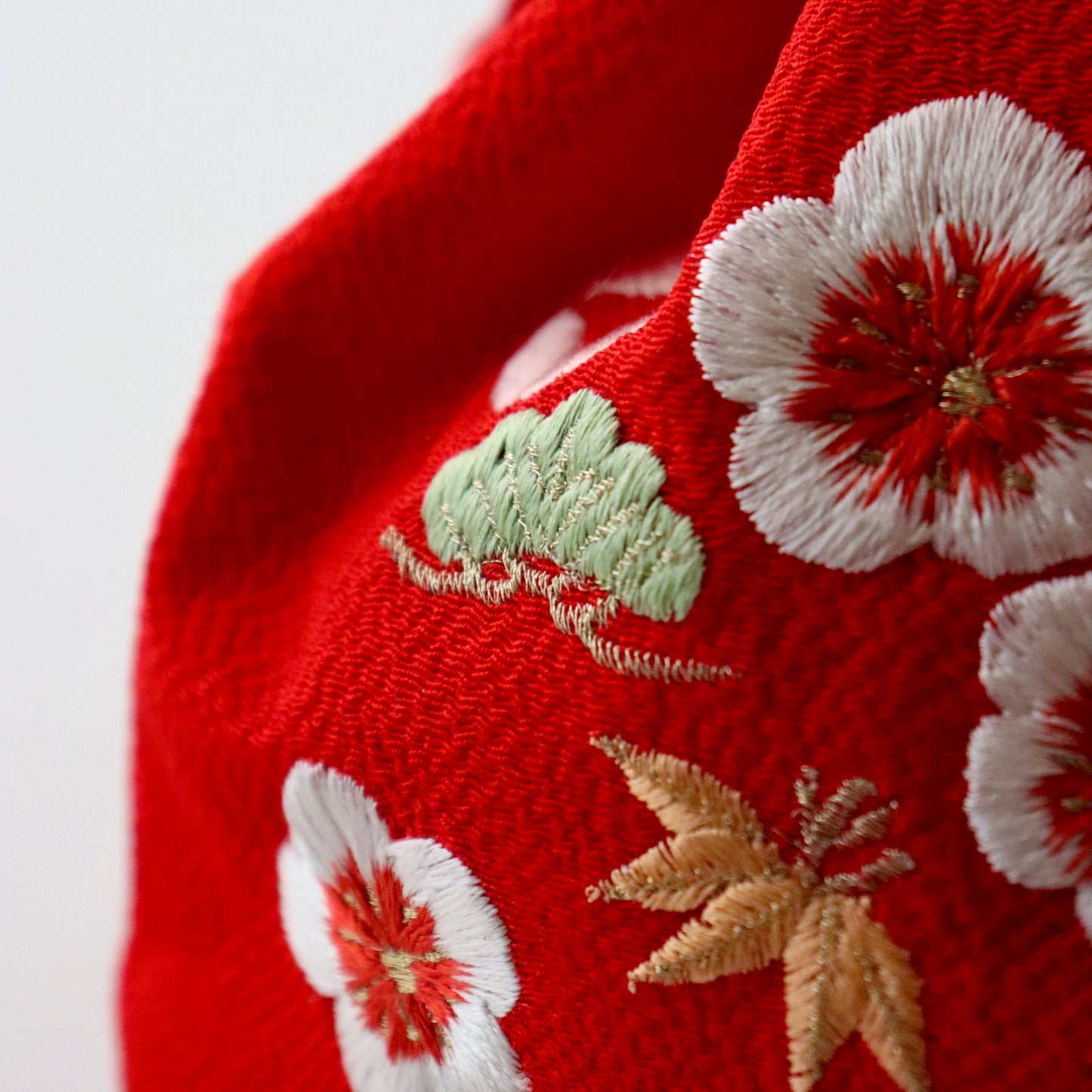 巾着 | 七五三 | 七歳 | 正絹 | 松竹梅 | 刺繍 | 大原商店