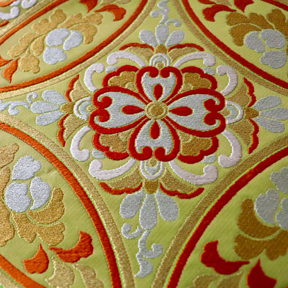 袋帯「割付七宝文」梅垣織物