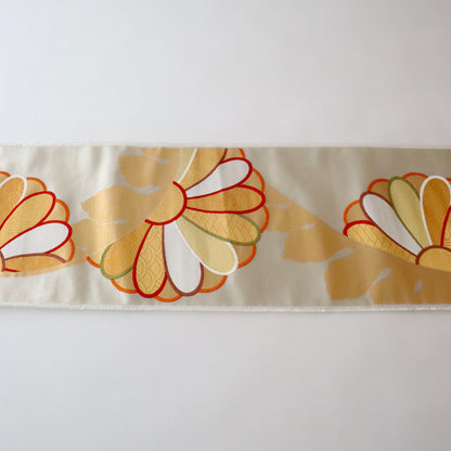 袋帯「彩菊円文」梅垣織物