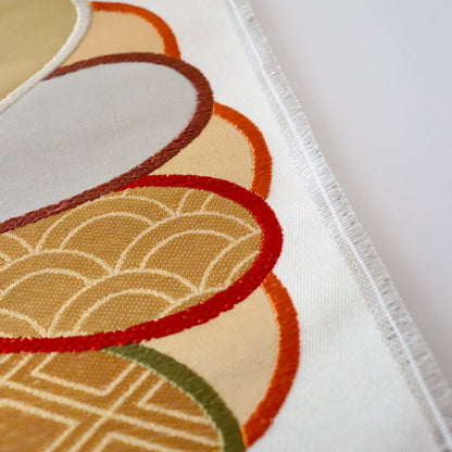 袋帯「彩菊円文」梅垣織物