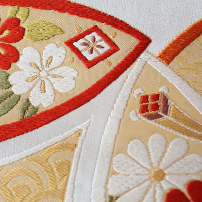 袋帯「小袖重ね七宝文」梅垣織物