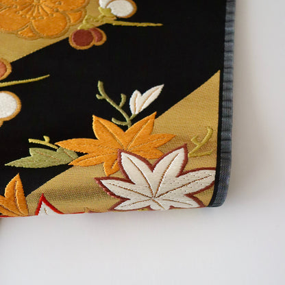 袋帯「裂形春秋花文」梅垣織物