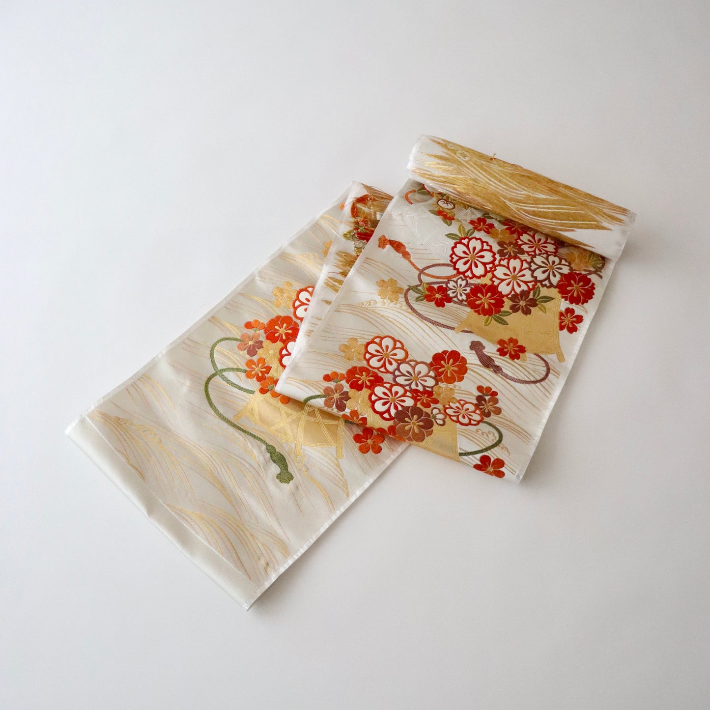 袋帯「波花籠文」梅垣織物