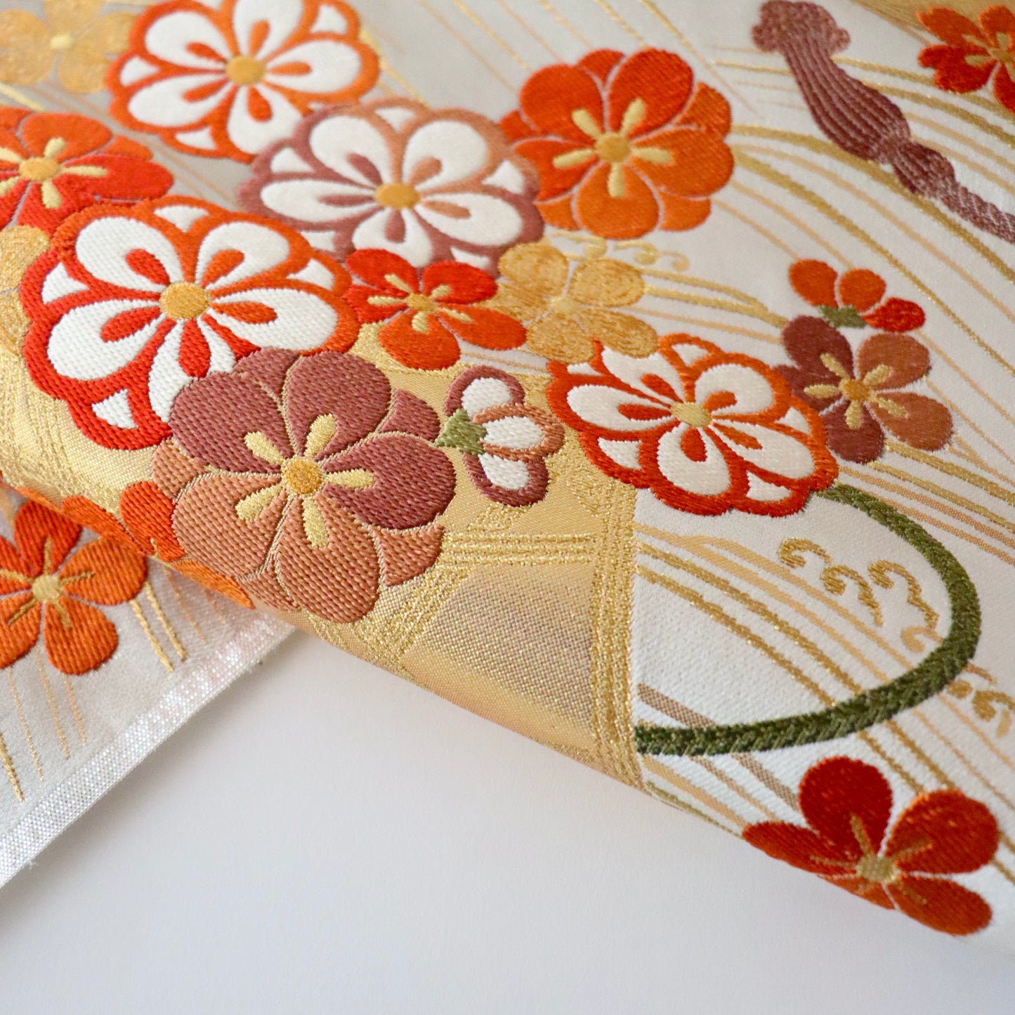 袋帯「波花籠文」梅垣織物