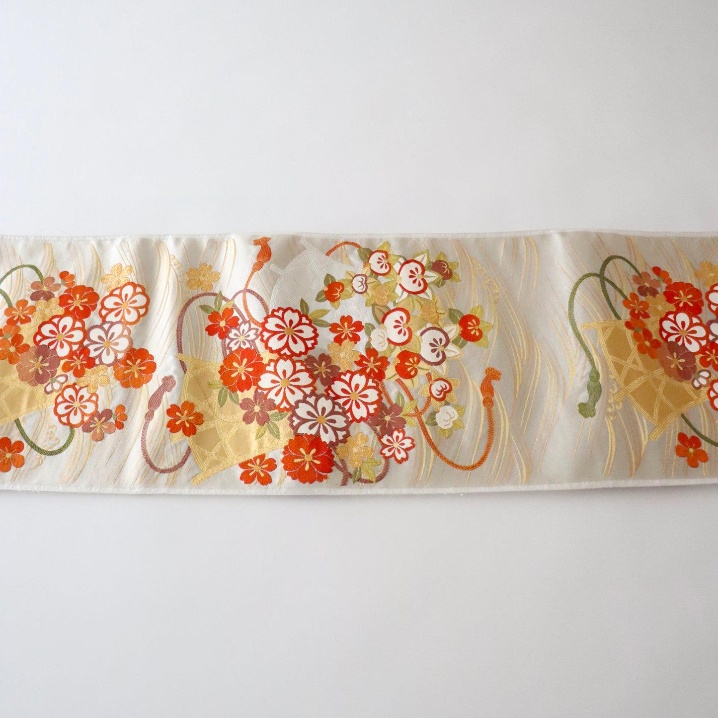 袋帯「波花籠文」梅垣織物