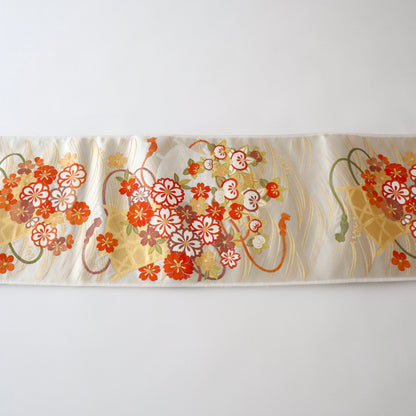 袋帯「波花籠文」梅垣織物