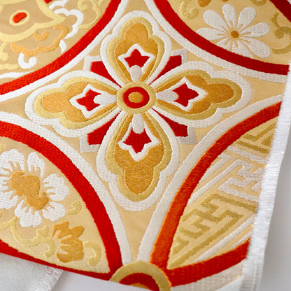 袋帯「吉祥宝尽文」梅垣織物