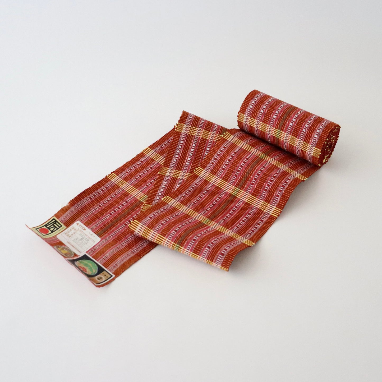 四寸帯「首里道屯織 - red.y」高江洲恵美