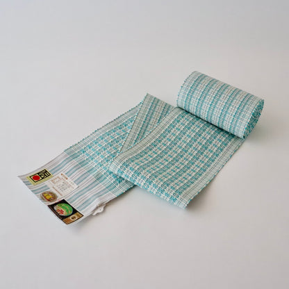 四寸帯「首里道屯織 -lt.grn」富原あい