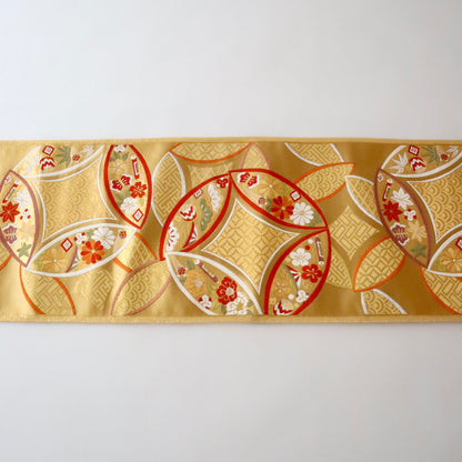 袋帯「小袖重ね七宝文」梅垣織物