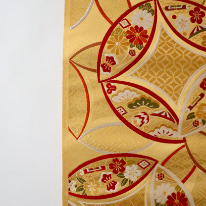 袋帯「小袖重ね七宝文」梅垣織物