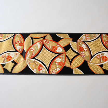 袋帯「小袖重ね七宝文」梅垣織物