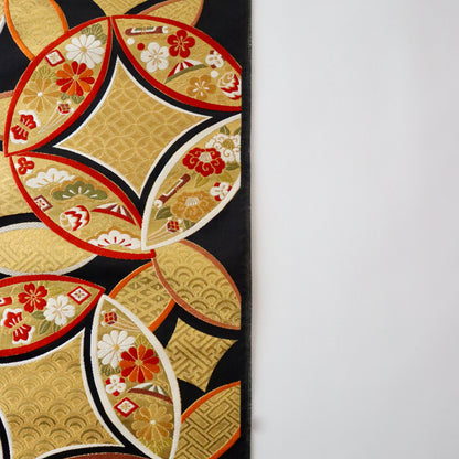 袋帯「小袖重ね七宝文」梅垣織物