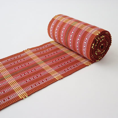 四寸帯「首里道屯織 - red.y」高江洲恵美