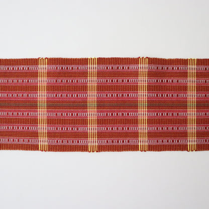 四寸帯「首里道屯織 - red.y」高江洲恵美