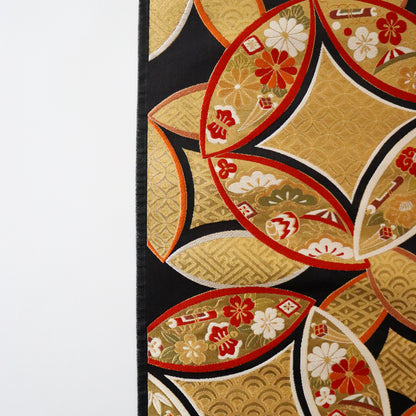 袋帯「小袖重ね七宝文」梅垣織物