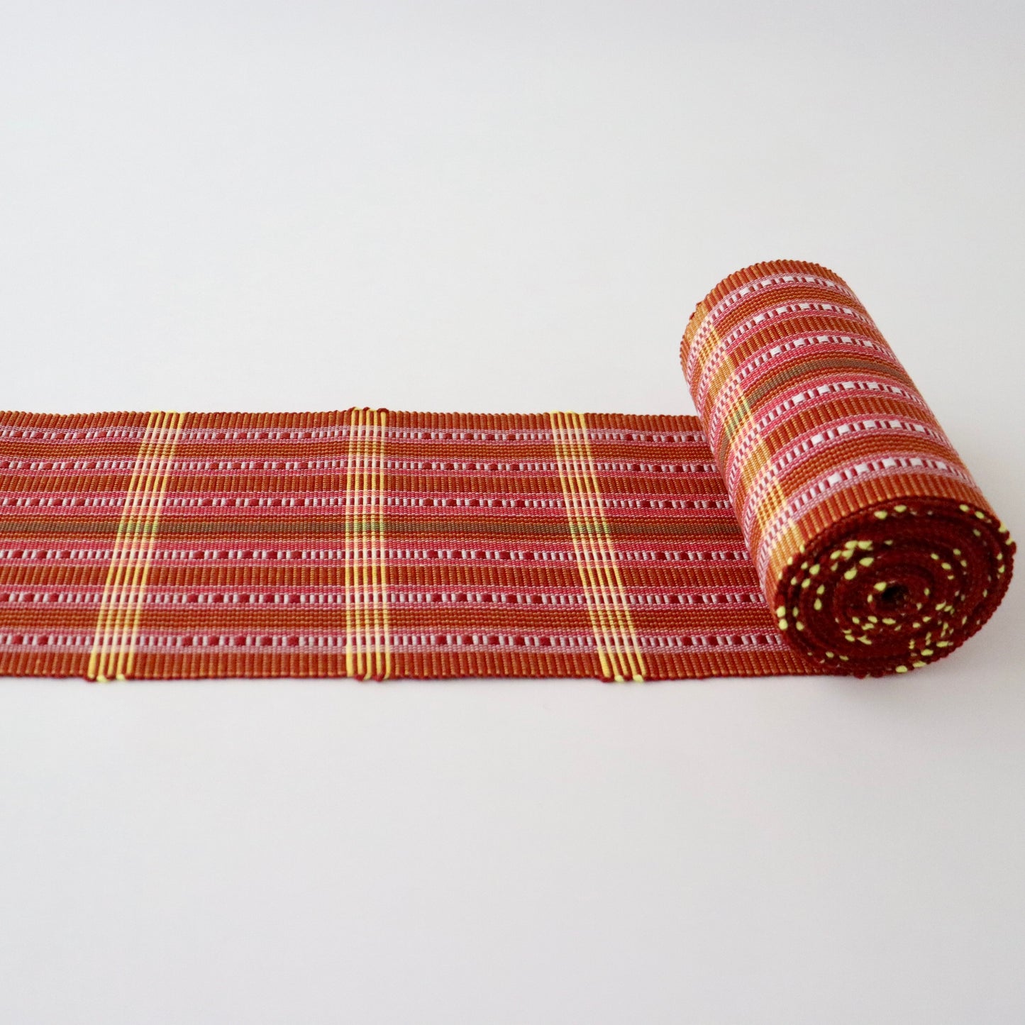 四寸帯「首里道屯織 - red.y」高江洲恵美