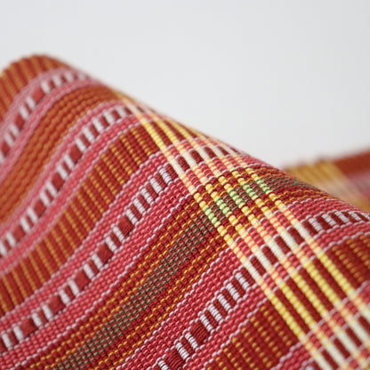 四寸帯「首里道屯織 - red.y」高江洲恵美